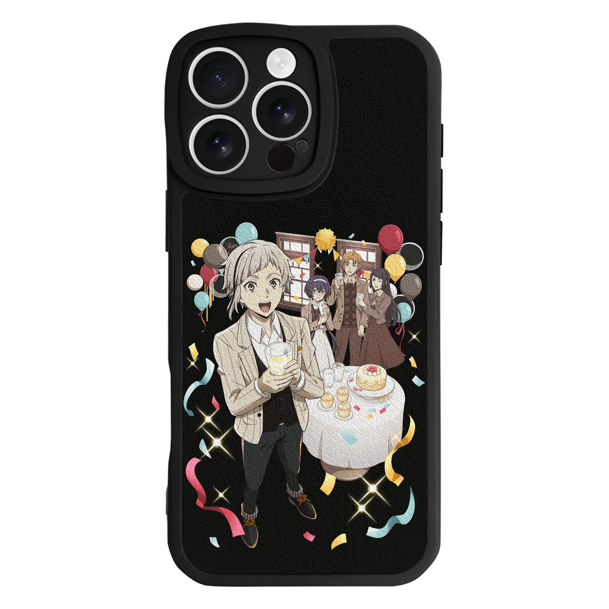 （画像用） 文豪ストレイドッグス Bungo Stray Dogs 【iPhone 16シリーズ対応】シリコンスマホケース（レザー調） 材質：シリコン